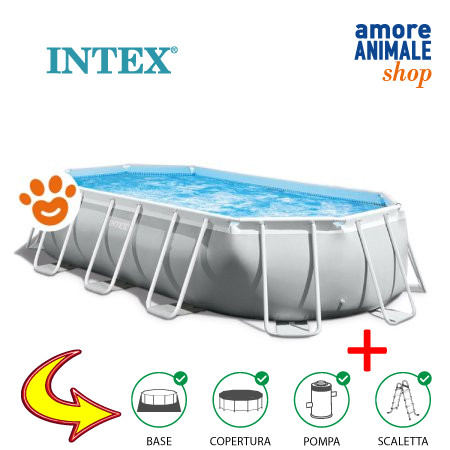 Intex piscina ovale prisma - piscina,