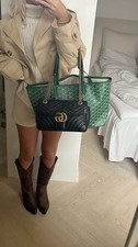 Nuova borsa Gucci GG Marmont pelle nera piccola (set completo!)