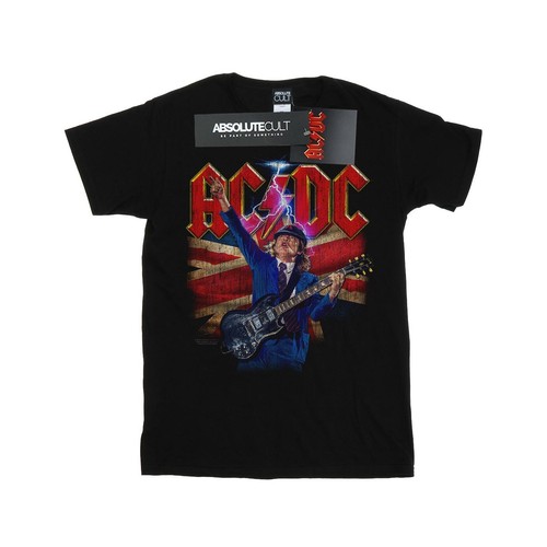 Maglietta angus bianco - ac/dc,