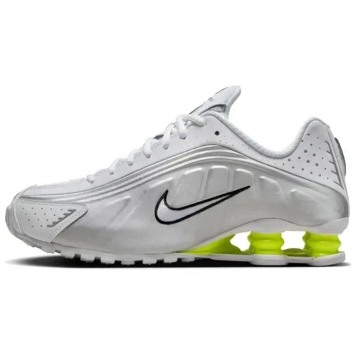Nike shox white metallic - r4,