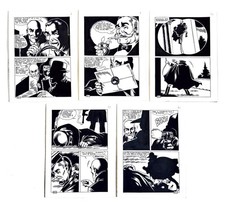 Tavole originali Magnus - Kriminal - Editorial heroes #108 p6-8-36-42-43 (1967)