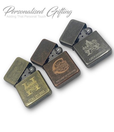 Personalised metal lighter - metal,