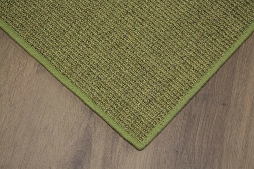 Tappeto sisal bordato verde - sisal,