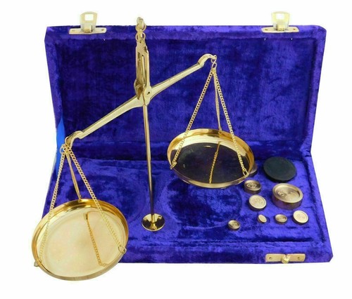 Bilancia vintage ottone da - bilancia, in