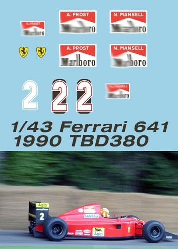 Decals per ferrari 641 - decals,