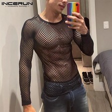 MAGLIA UOMO TRASPARENTE RETE