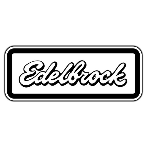 Adesivo edelbrock nero - adesivo,
