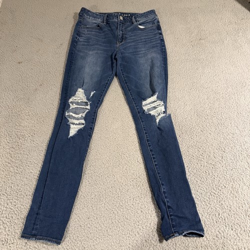 Jeans donna blu elasticizzato