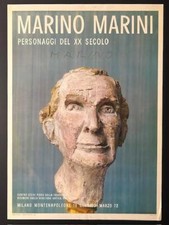 Marino Marini , signed poster , 1972 , Milano