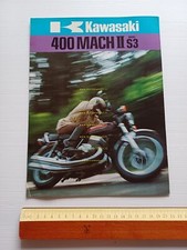 Kawasaki 400 Mach II S3 1974 depliant inglese originale