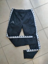 Pantaloni Tuta Joggers Bambino Bambina Nero Kappa 12 Anni