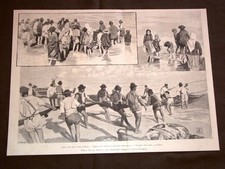 Pesca sciabica Adriatico nel 1898 Rimorchio pesca + Padre Michele da Carbonara