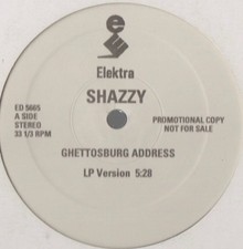 [12 pollici fuori produzione] Indirizzo Shazzy/Ghettosburg