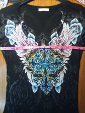 Top donna Y2K vintage nero e