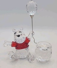 Swarovski Crystal-Disney Winnie the Pooh con targhetta titolo vaso miele set di 2 come nuovo