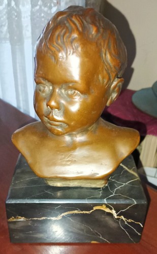 Mezzobusto bimbo color bronzo - mezzobusto,