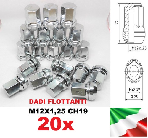 Kit 12x1 dadi per ruota - dadi,