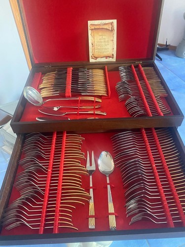 Set posate in oro - set, 12