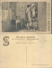 SINGER CARTOLINA PUBBLICITARIA DI AVVIAMENTO PROFESSIONALE -N.49203