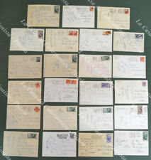 Storia postale Repubblica. ANNULLI A TARGHETTA. 22 cartoline 1948-1973