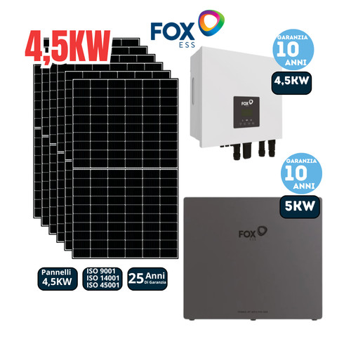 Kit fotovoltaico foxess - kit,