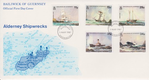 Set francobolli alderney - set,