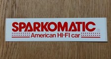 ADESIVO SPARKOMATIC AMERICAN HIFI CAR STICKER AUTOCOLLANT VINTAGE 80s 15 Cm