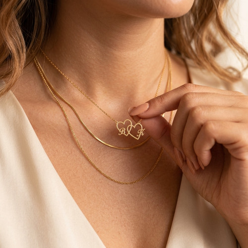 Collana cuore iniziale - collana,