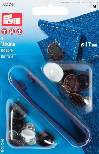 Bottone bottoni jeans 17mm - bottone,