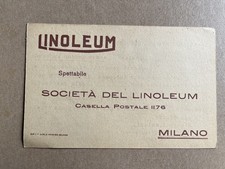 m) Cartolina formato piccolo pubblicitaria Linoleum Milano 
