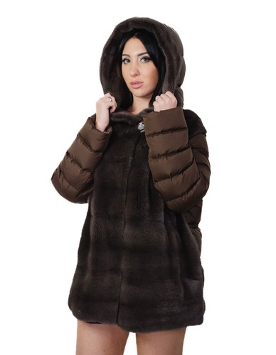 Cappotto piumino pelliccia - e,