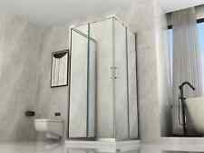 Box Doccia 3 Lati in Cristallo 6 mm Trasparente 1 Lato Fisso ed 1 Apertura Scorr