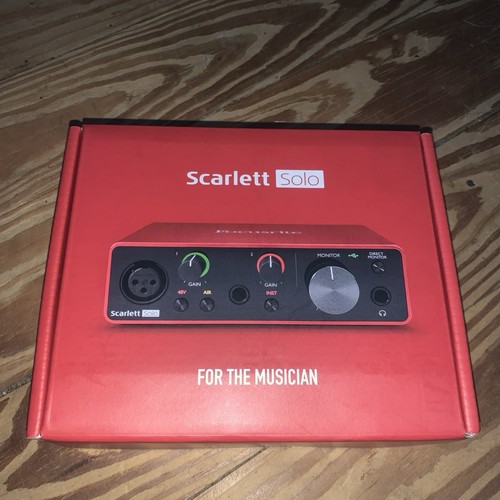Focusrite scarlett solo - solo, 3a