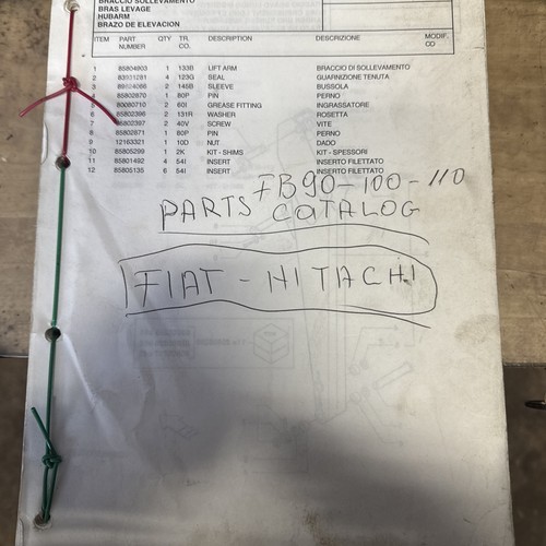 Catalogo ricambi fiat hitachi - fiat,