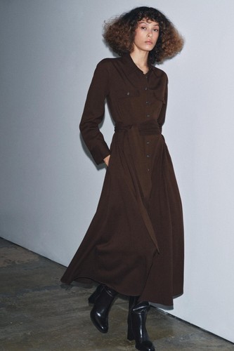 Abito camicia con cintura - con,