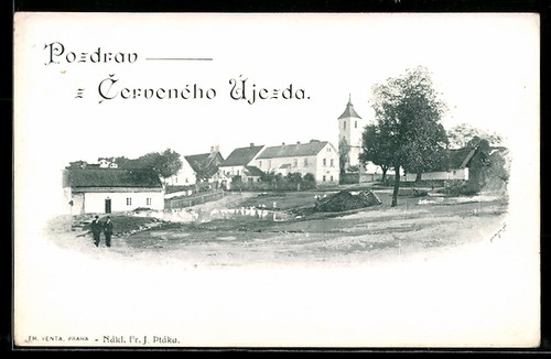 Cerveny ujezd pohled - na, obec