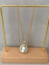 Collana Pendente Cammeo Blu In