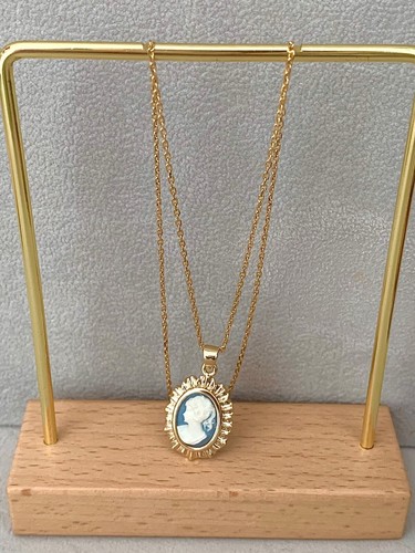 Collana pendente cammeo - collana,