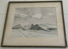 Acquerello Firmato " Casa