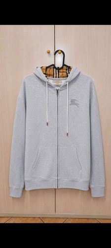 Felpa grigia con zip uomo - con,