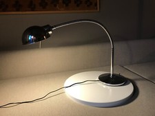 LAMPADA da tavolo vintage tipo ministeriale CROMATA , ANNI '60.