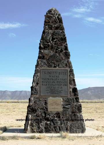 Trinity nuclear test site foto - nuclear,
