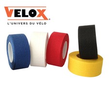 x2 Rotoli di Nastro Manubrio in Panno Velox - Nero Blu Rosso Bianco Giallo