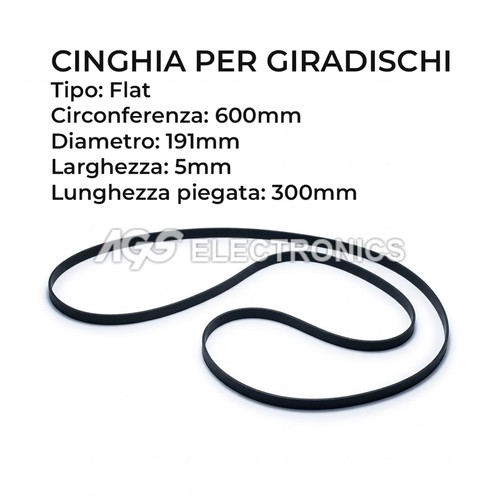 Cinghia per giradischi flat - per,
