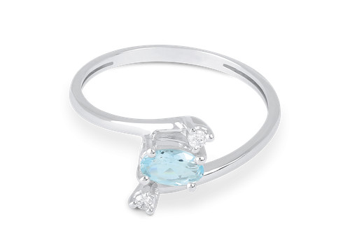 Anello demetra acquamarina - demetra,