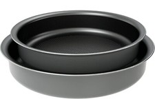 Battrinox IDEO – Set di 2 padelle 24 + 28 cm Grigio - Da esposizione PERFETTE