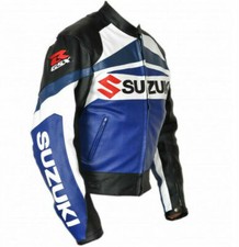 Giacca in pelle moto Suzuki