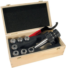 Set mandrino porta pinze portafrese CM4 ER32 ghiera M60 x 3 per trapano Bimak