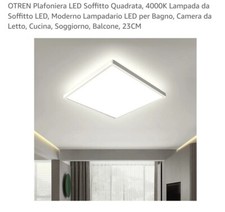 LED ceiling light square 4000K