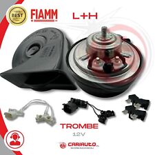 Avvisatore Suono Auto Coppia Trombe Fiamm AM80SX Kit H+L Con Adattatori 932822Z